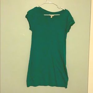 Green t-shirt dress